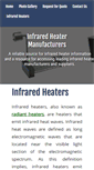 Mobile Screenshot of infraredheaters.net