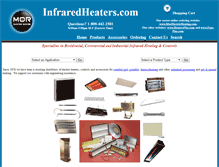 Tablet Screenshot of infraredheaters.com